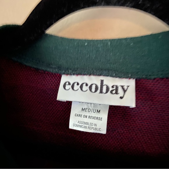 Eccobay• vintage classic flannel checkered shirt sweater size medium - Picture 2 of 6